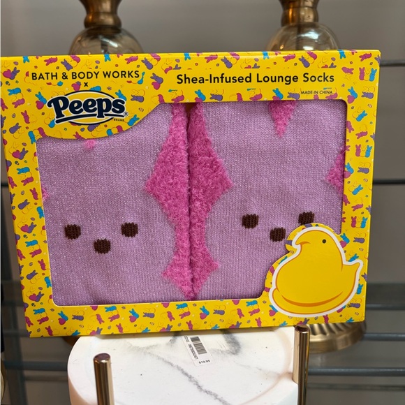 Bath & Body Works Peeps Shea Lounge Socks & Peeps PicketBac Holder & BAC NWT - Picture 3 of 4